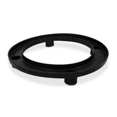 Imagem de Suporte Para Botijão Bujão De Gás De Cozinha Reforçado Preto - INJEPLA