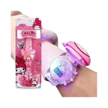 Imagem de Relógio De Pulso Kawaii Com Pulseira De Silicone Anime Hello Kitty Kur
