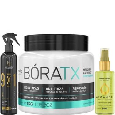 Imagem de Borabella Fluido Brush 300ml + Bóratx 1kg + Óleo Argan 60ml