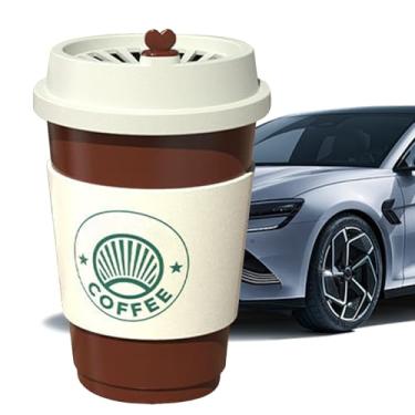 Imagem de Aromatizador de xícara de café - aromatizador de ar de perfume automático | Xícara de café difusor automotivo de longa duração perfume para mulheres e homens