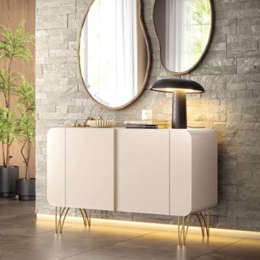 Imagem de Aparador Buffet para Sala Benvenuto 2 Portas - Atual Decor, OFF WHITE