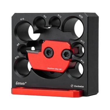 Imagem de Kit De Gabarito Para Fazer Cavilhas Com 8 Furos, Lâminas De Carboneto,