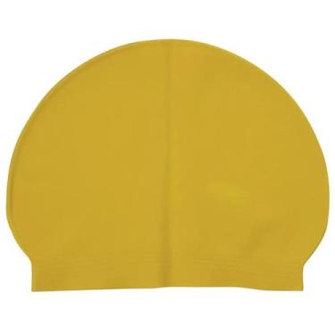 Imagem de Touca De Natação Mor Em Látex Impermeável, Amarelo, Único
