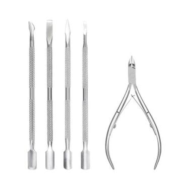 Imagem de Kit De Ferramentas Para Cuidados Com as Unhas Em Aço Inoxidável: Corta