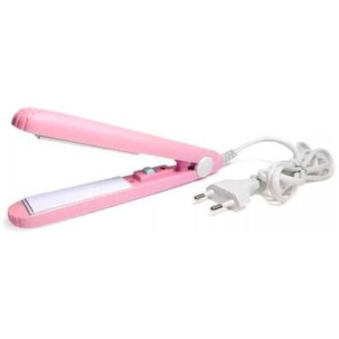 Imagem de Mini Chapinha Prancha Viagem Cabelo 17Cm Bivolt 110220V - Smart Tech