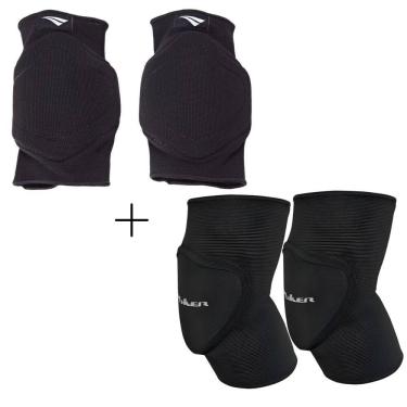 Imagem de Kit 01 Cotoveleira Poker Pro Indoor+01 Joelheira Penalty V Indoor