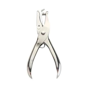Imagem de Perfurador Manual De Metal Com Furo Redondo Pequeno Para Papel, Cartão