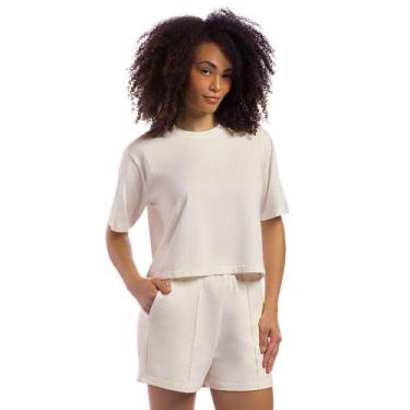 Imagem de Camiseta Comfy Tape Olympikus Feminina, Bege, M