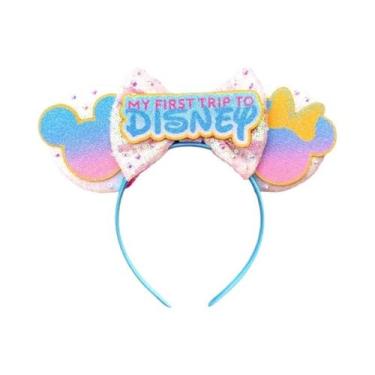 Imagem de Tiara De Orelhas Do Mickey E Da Minnie Com Laços De Lantejoulas, Acess