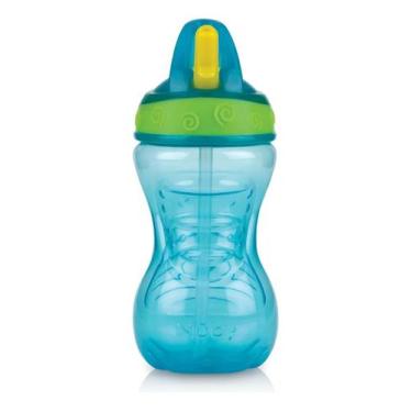 Imagem de Copo De Transição Canudo Retrátil 300ml Infantil Bebê Nûby - Nuby, Azu