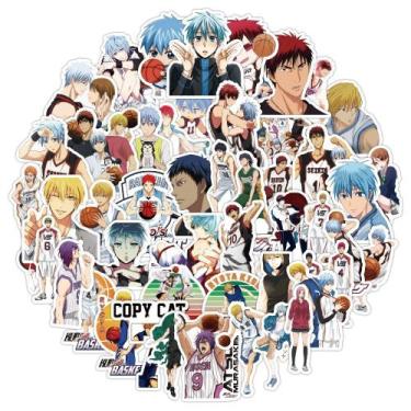 Imagem de Adesivos Kurokos Basketballss Anime à prova d'água, pacote de 50 unida
