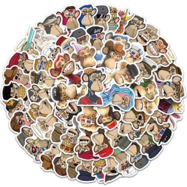 Imagem de Pacote de adesivos Boreds Apes Yachtes Club Monkey Anime x64 - yiweisa