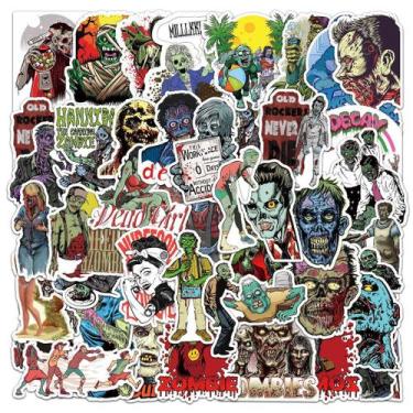 Imagem de Adesivos Zombie Anime Cartoon 51 peças de PVC impermeáveis - yiweisai