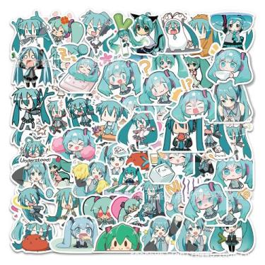 Imagem de Adesivos de vinil impermeável Hatsune Miku Anime 65 unidades - yiweisa