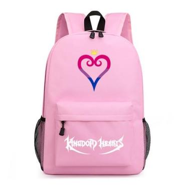 Imagem de Mochila Kingdoms Hearts Cartoon Kids School Oxford 31x14x42cm - yiweis