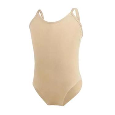 Imagem de Collant Ginástica Ritmica Segunda Pele Dicat, 12 Anos, Bege