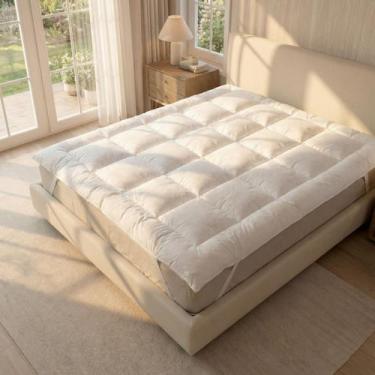 Imagem de Pillow Top Queen 5cm Altura Manta Acrílica Siliconada 730 Gm² 160x200c