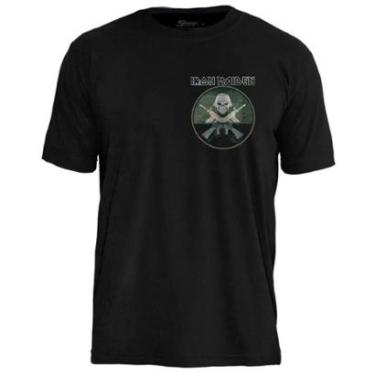 Imagem de Camiseta Stamp de Banda Iron Maiden Unissex em Algodão Manga Curta Oficial-Unissex