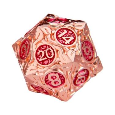 Imagem de Conjunto De Dados Metálicos Coloridos Premium Para Jogos De RPG De Mes