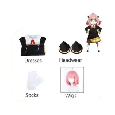 Imagem de Fantasia De Cosplay Para Meninas Do Anime SPY X FAMILY Anya, Vestido U