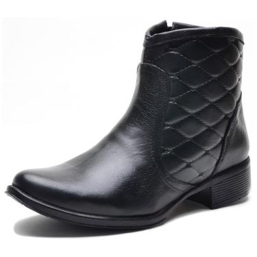 Imagem de Bota Cano Curto Feminina Couro Chelsea Peccato NS Olimpia-Feminino