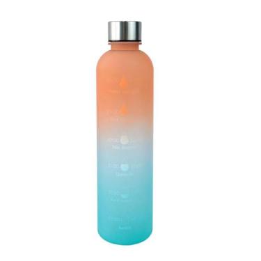 Imagem de Garrafa de plástico motivacional tie dye 980ml - Quero Presentear, A