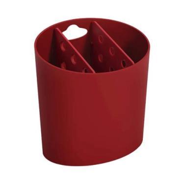 Imagem de Escorredor de Talheres Oval Coza Basic Vermelho Bold Brinox - 10840/04