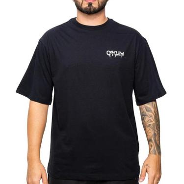 Imagem de Camiseta Oakley B1B Melted Metal SM26 Masculina-Masculino