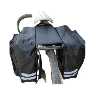 Imagem de Bolsa De Transporte Traseira Para Bicicleta De Alta Capacidade, Dupla 