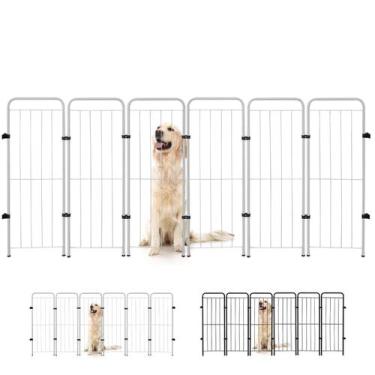 Imagem de Cercado Grande Cachorro Caes Pet Shop Grade 6 Modulos Cerca - Utility,