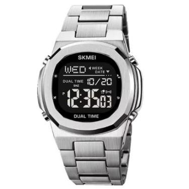 Imagem de Relógio Masculino Skmei Digital 2004 Prata-Masculino