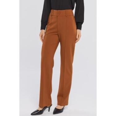 Imagem de Calça PKS Alfaiataria Ponto Roma Terracota-Feminino