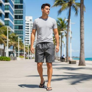 Imagem de Kit 2 Shorts Tactel Adulto com Elástico Cores Iguais Premium - Fio dÁg