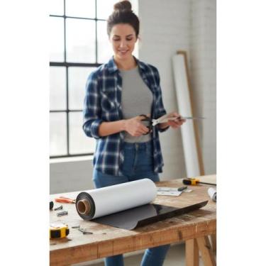 Imagem de Manta Magnética Adesiva 1m x 30cm Preta 0.3mm - Decore Já! - Congratul