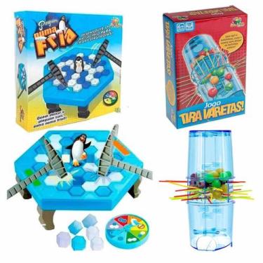 Imagem de Kit Jogo Tira Varetas + Jogo Pinguim Quebra Gelo - Art Brink