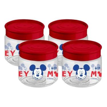 Imagem de Kit Potes Tampa de Rosca 160ml Infantil Porta Objetos Organizador Mult