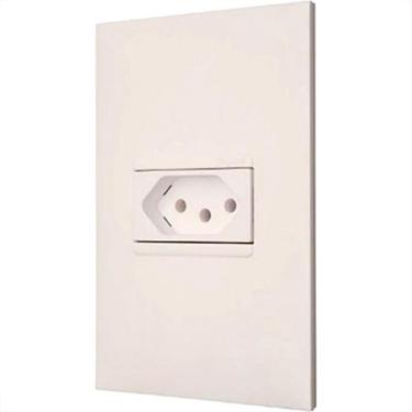 Imagem de Conjunto Pial Plus+ Branco 1 Tomada 10A 5080Bc, Branco