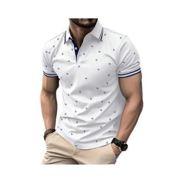 Imagem de Camisa Polo Masculina De Verão 2025 Com Manga Curta, Casual, Fashion, 