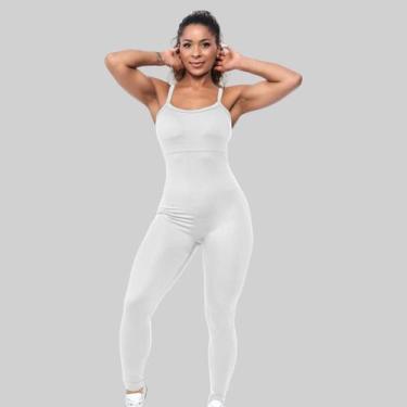 Imagem de Macacão Fitness Feminino Modelador Alta Sustentação Premium Compressão