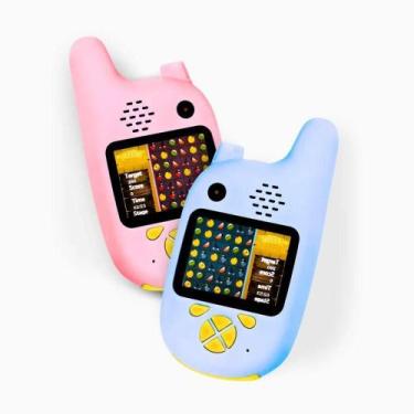 Imagem de Walkie Talkie Infantil Com Câmera Digital Para Crianças - Par (azul E 