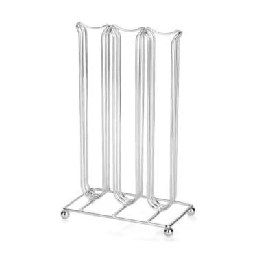 Imagem de Suporte Porta 42 Cápsulas Café Torre Organizadora Inox Prateado