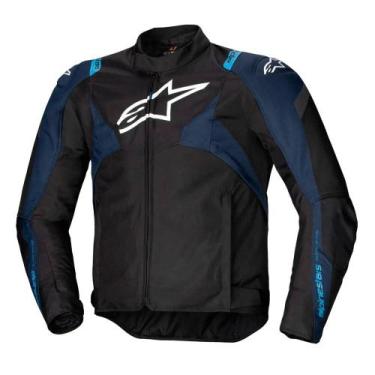 Imagem de Jaqueta Alpinestars T Jaws V4 WP Preta e Azul Escuro, G