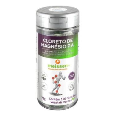 Imagem de Cloreto De Magnésio Pa - 120 Cáps - Meissen + Sabor Sem sabo - Congrat