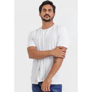 Imagem de Camiseta Básica Masculina Reforçada Ombro a Ombro Algodão - Techmalhas
