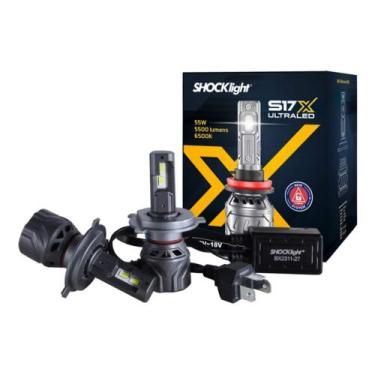 Imagem de Par de Lâmpadas Ultraled S17X H4 6500K 5500 Lumens 9~18V Shocklight - 