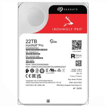 Imagem de HD Seagate Iron Wolf Pro, 22TB, Sata 3, 7200rpm, 3.5 Polegadas - St22000nt001