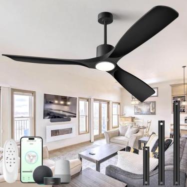 Imagem de Ventilador de teto BOOSANT 60" Alexa Smart Light 3-Blade Black
