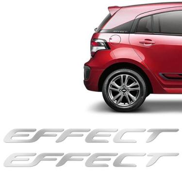 Imagem de Par de Adesivos Effect Onix Agile Prisma Emblema Lateral - SPORTINOX, 