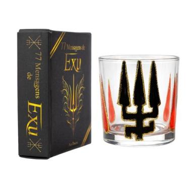 Imagem de Kit Box 77 Mensagens de Exu e Pomba Gira  Taça e Copo Modelo:Kit Box E