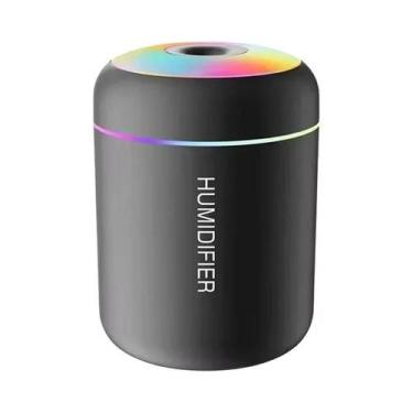 Imagem de Umidificador De Ar Portátil De 180ML Com Difusor De Aromaterapia E Luz